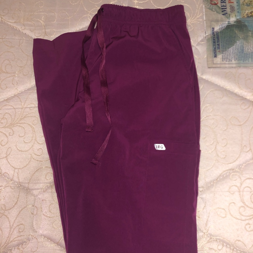 Wine colored Scrub pants